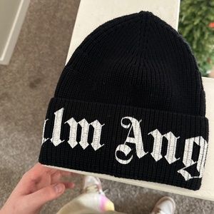 Palm Angel black beanie